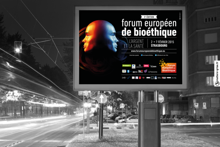 Création visuel Forum européen de bioéthique strasbourg édition 5 - agence matiere grise affiche